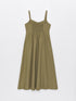 LC Waikiki Women's Heart Collar Plain Dress